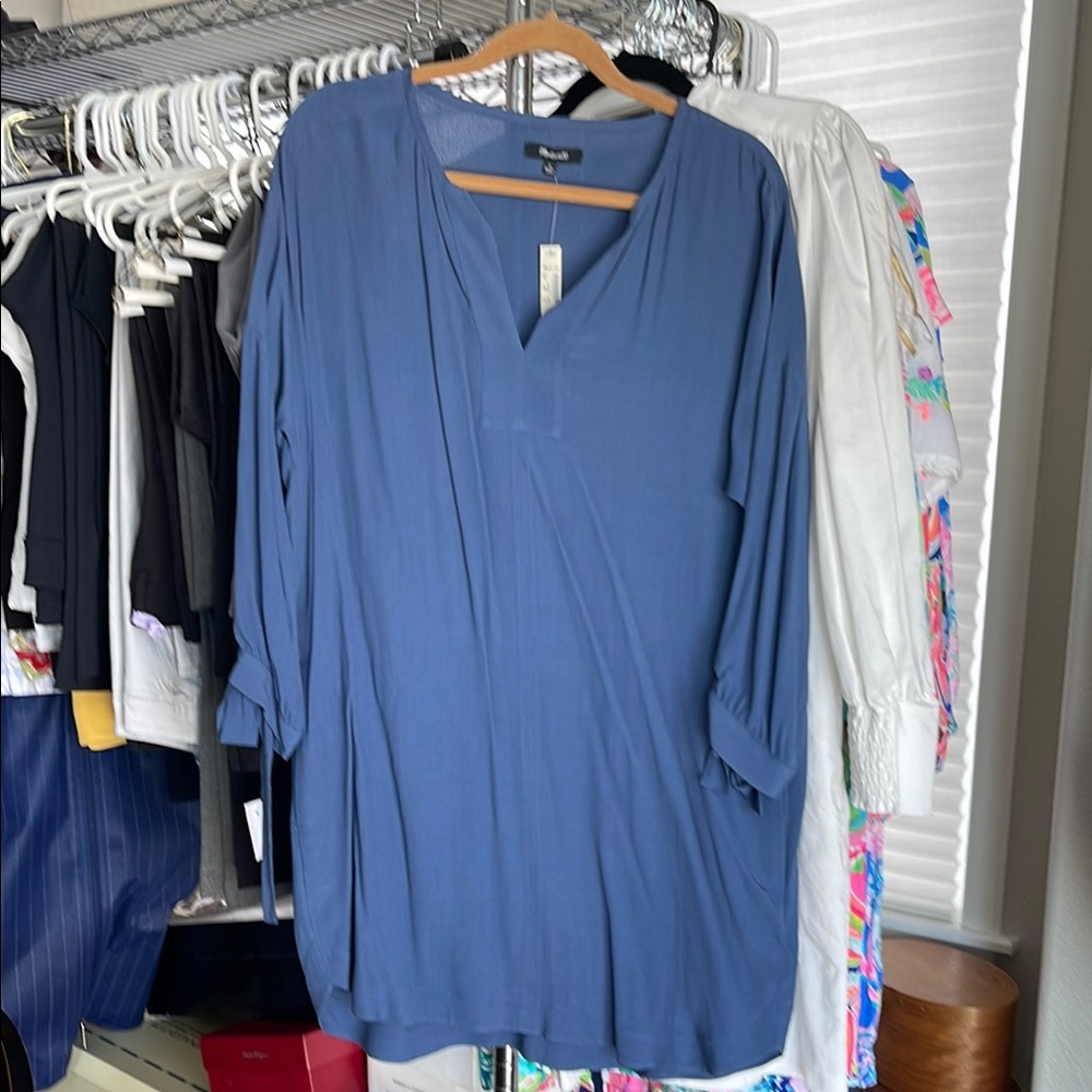 Madewell Blue Tunic Dress